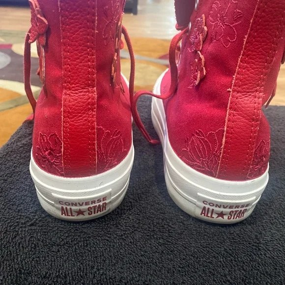 Converse Red High-Top Sneakers - Picture 2 of 5